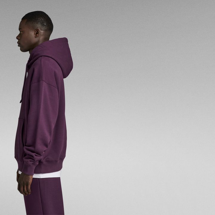 Essential Unisex Loose Hoodie Purple G STAR GB