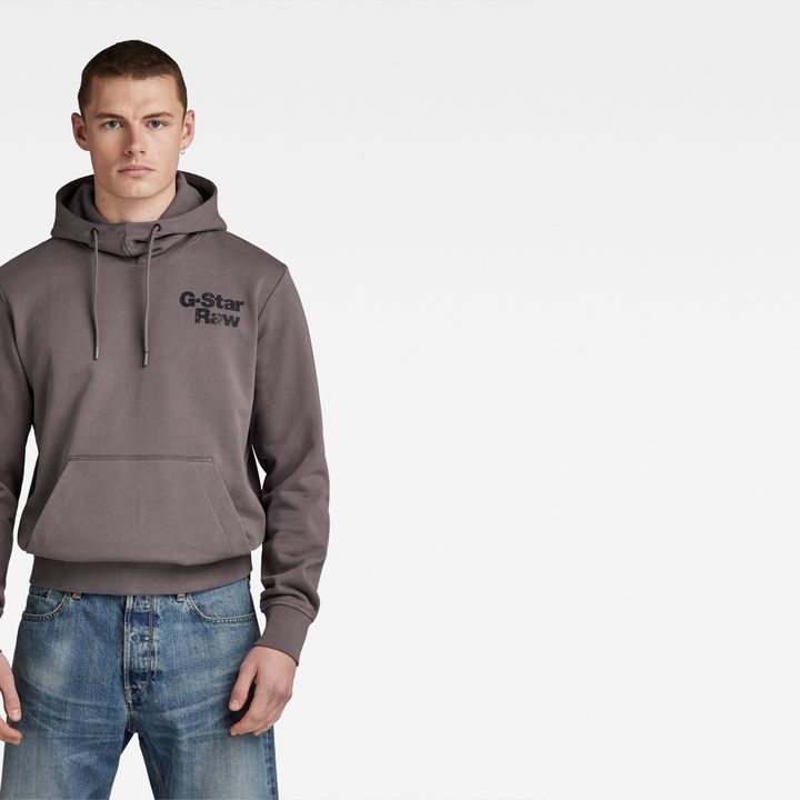 G star raw grey hoodie shop