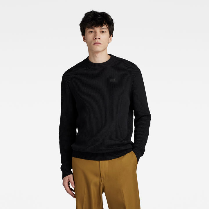 Black knit pullover sweater new arrivals