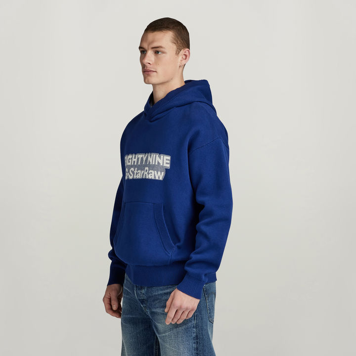 G star blue hoodie top