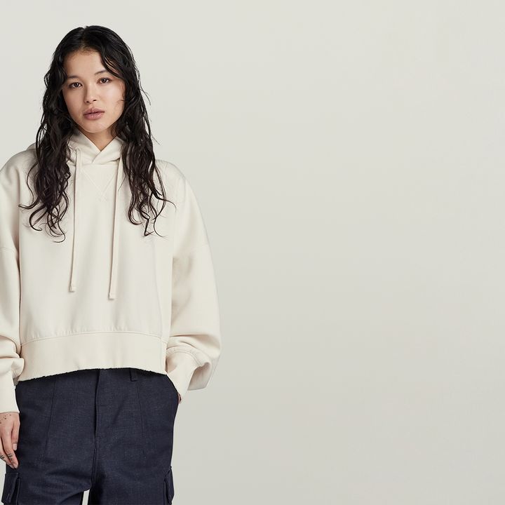 Baggy cropped sweatshirt new arrivals