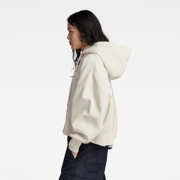 Oversized Cropped Hoodie