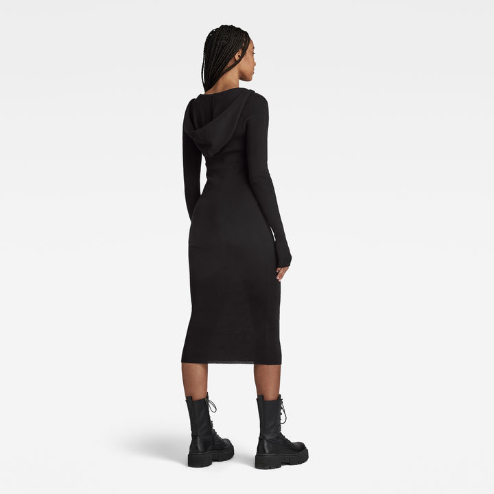 Robe Pull Hooded Slim Noir G STAR FR