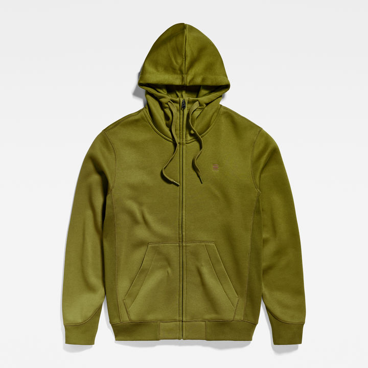 Premium Core Hooded Zip Thru Sweater Green G STAR HU
