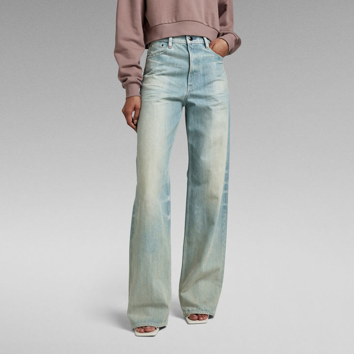 Premium Stray Ultra High Loose Jeans Light blue G STAR KR