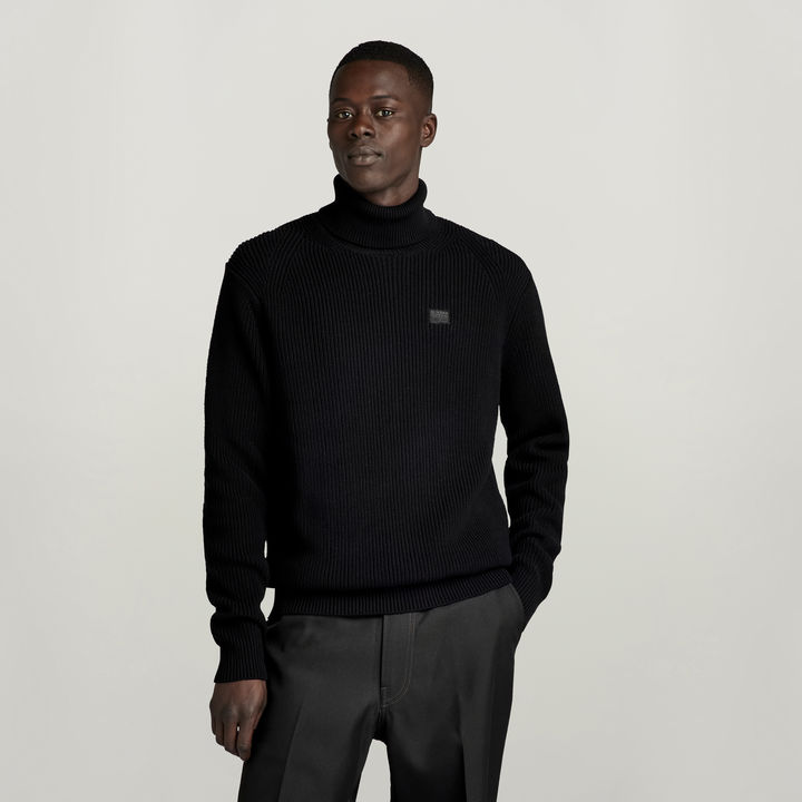 Pullover Turtle Knitted Black G STAR NL