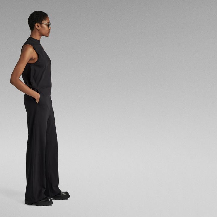 Open Back Jumpsuit Schwarz G STAR DE