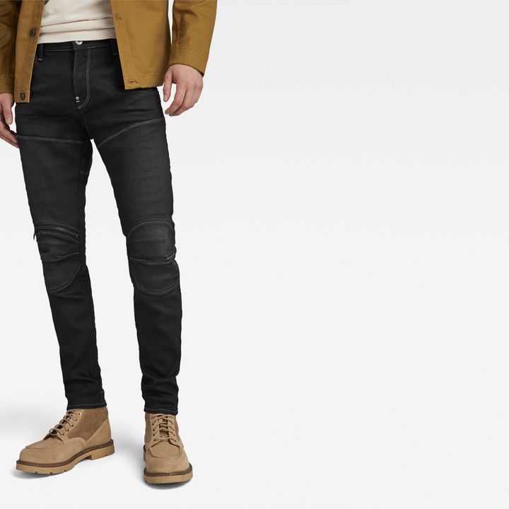5620 3D Zip Knee Skinny Jeans | Black | G-STAR® US