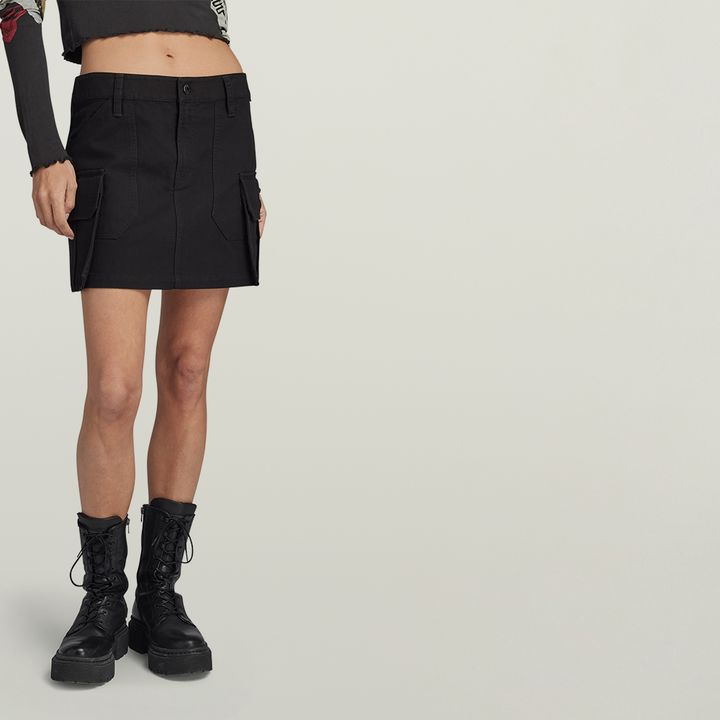 Cargo Mini Skirt Black G STAR GB