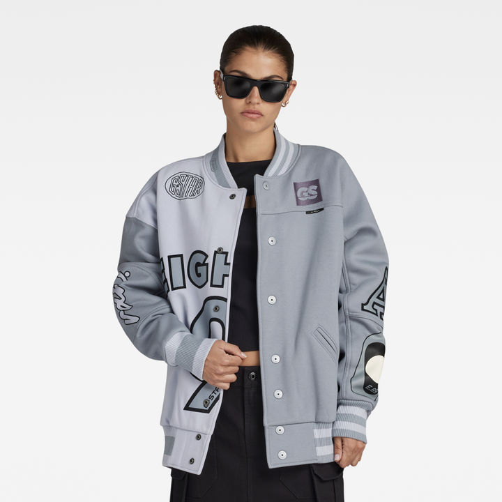 Varsity Bomber Loose Sweater Multi color G STAR ZA