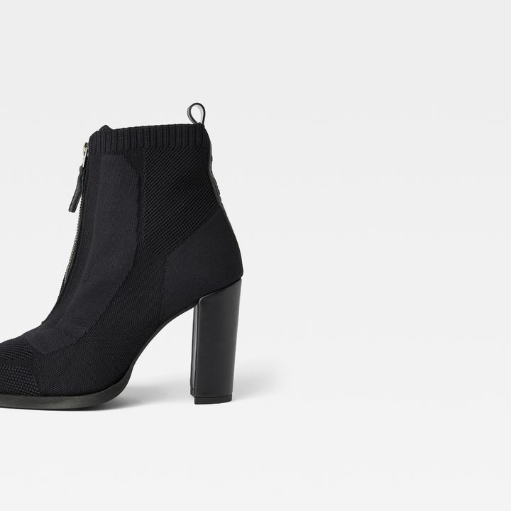 Mysid Mid Knit Zip Boots Black G STAR NL