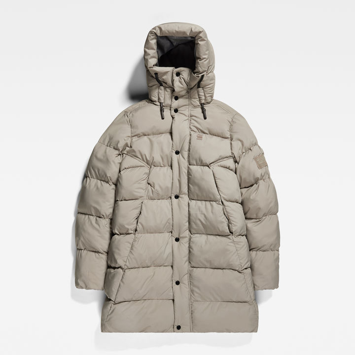 G STAR Women Whistler Parka Puffer Jacket Grey Size XL