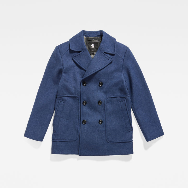 Premium Wool Peacoat | ミディアムブルー | G-STAR® JP