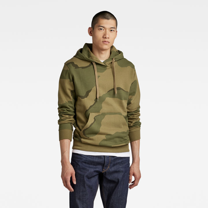 G star raw camo hoodie top