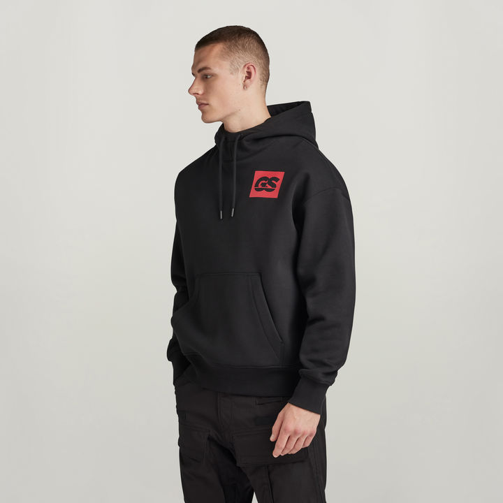 Black g star hoodie hot sale