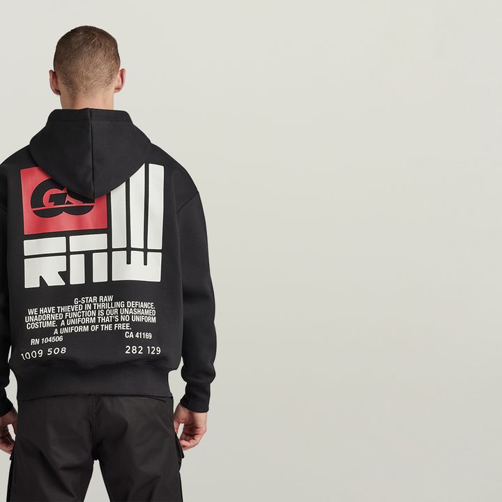 G star raw hoodie black top