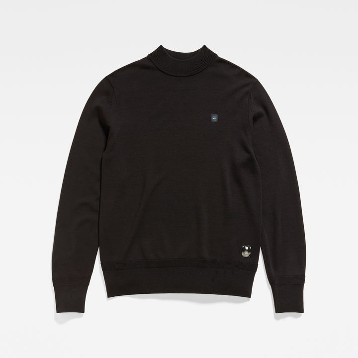 Premium Core Mock Knit | Black | G-STAR® US