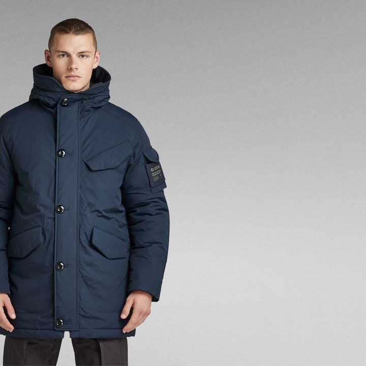 Vodan Padded Hooded Parka Dark blue G STAR PH