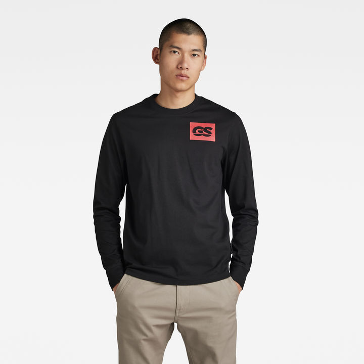 GS RAW Back Graphic T Shirt Black G STAR AU