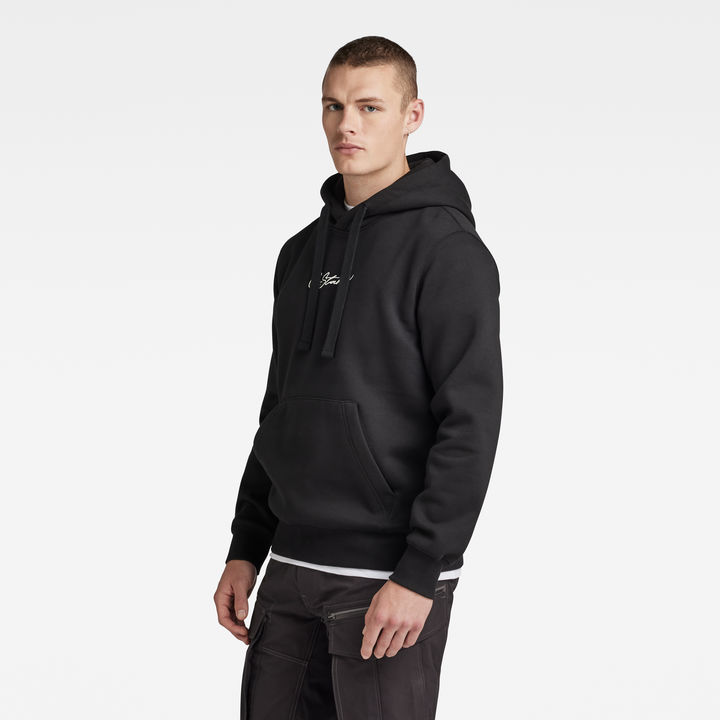 Autograph Hooded Sweater Black G STAR CA