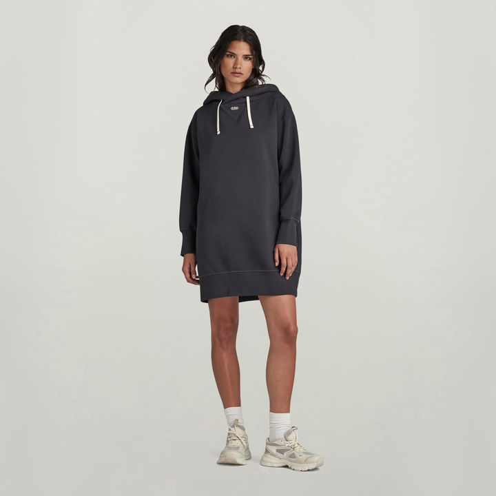 Hooded Sweat Dress Loose Grey G STAR CA