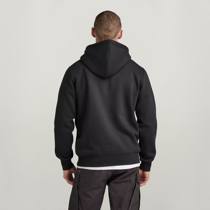 Black hooded sweater sales
