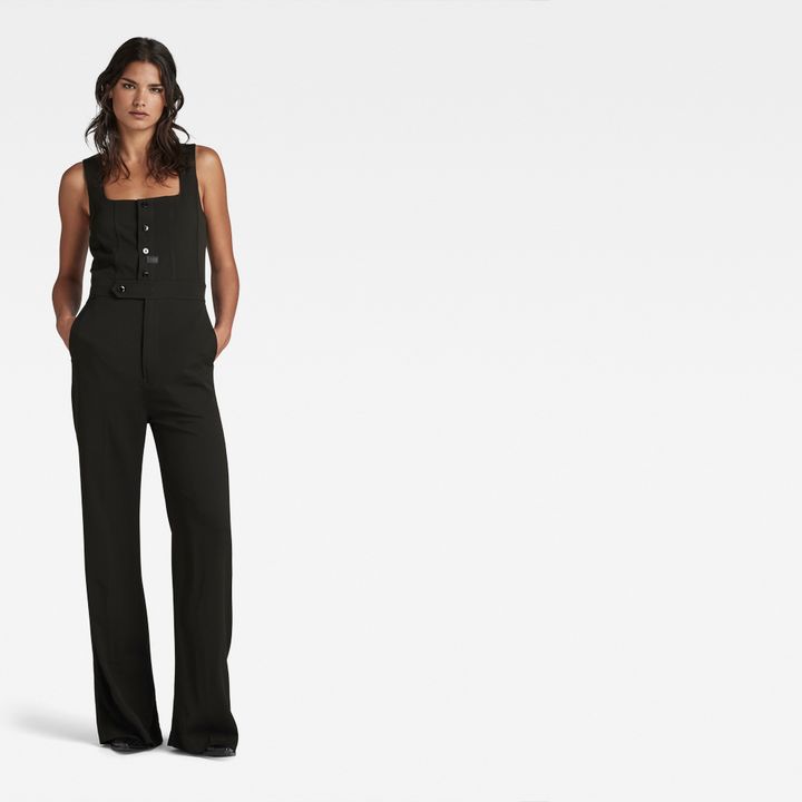 Black high waisted jumpsuit 2025