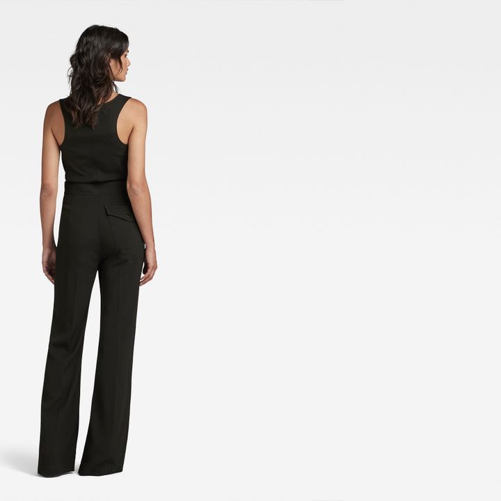 Black high waisted jumpsuit 2025