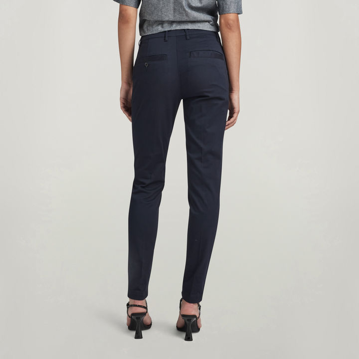 Bronson Mid Waist Skinny Chino | Dark blue | G-STAR® AU