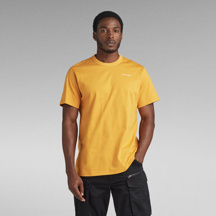 Back 3301 Graphic Loose T-Shirt | Yellow | G-STAR® US