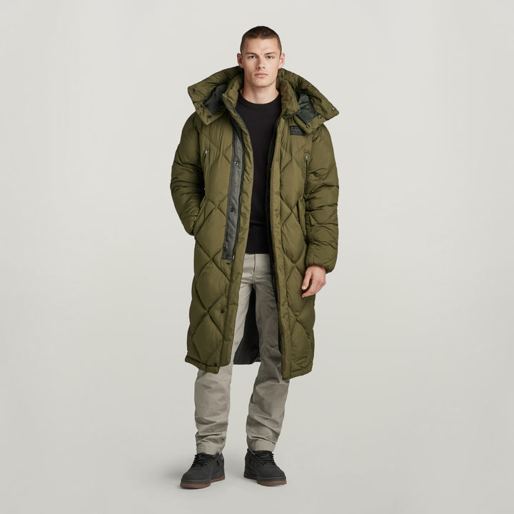 G Whistler XL Long Blanket Puffer Coat Green G STAR US