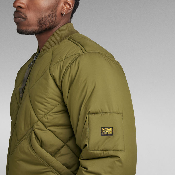 G star quilted bomber jacket discount