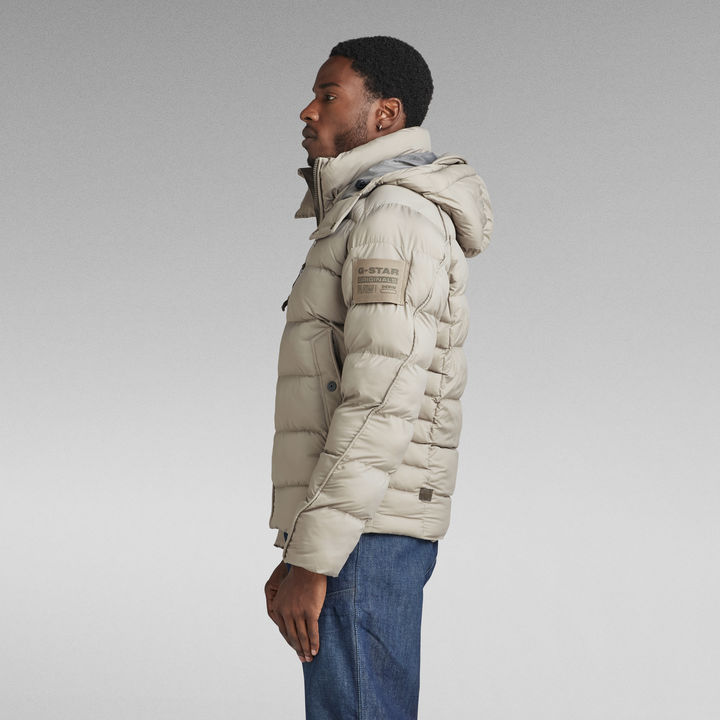 G Whistler Padded Hooded Jacket Grey G STAR AU
