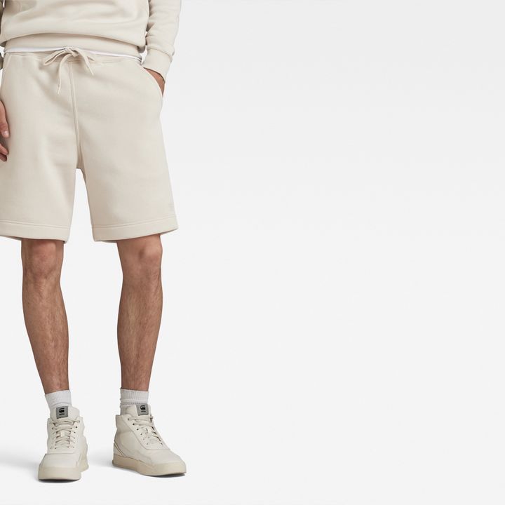 Premium Core Sweat Shorts White G STAR GB