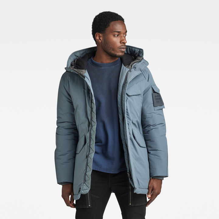 Vodan Padded Hooded Parka Grey G STAR ZA