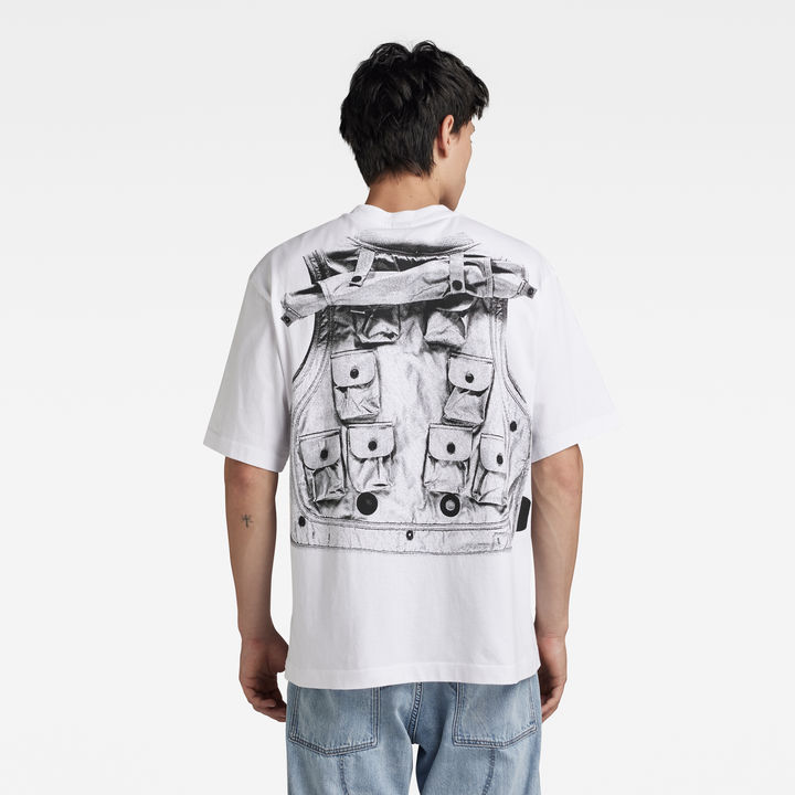 Archive Vest Boxy T-Shirt | White | G-STAR® US