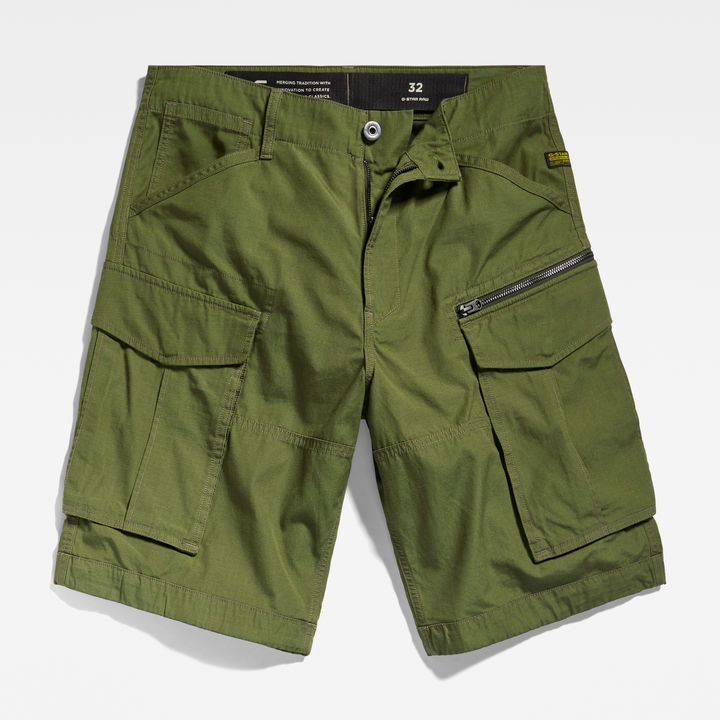 Rovic Zip Relaxed Shorts Green G STAR AU