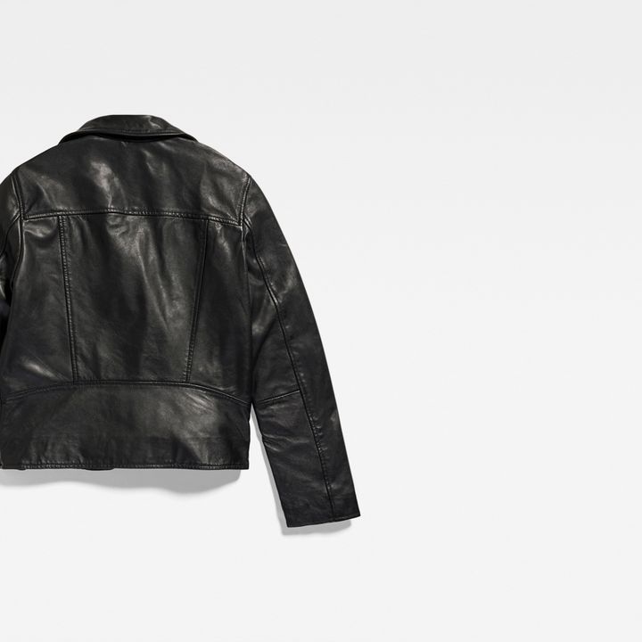 Leather Biker Jacket Black G STAR US