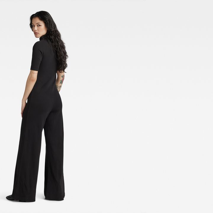Wide Leg Jumpsuit Schwarz G STAR DE