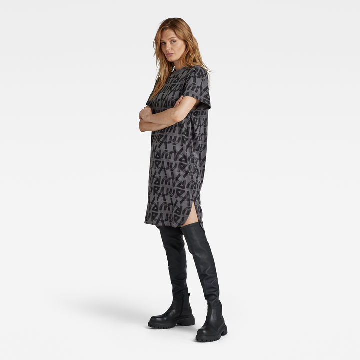 Printed Loose T Shirt Jurk Meerkleurig G STAR NL