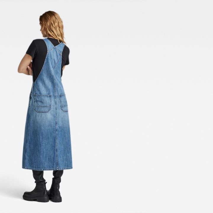 Midi Dungaree Dress