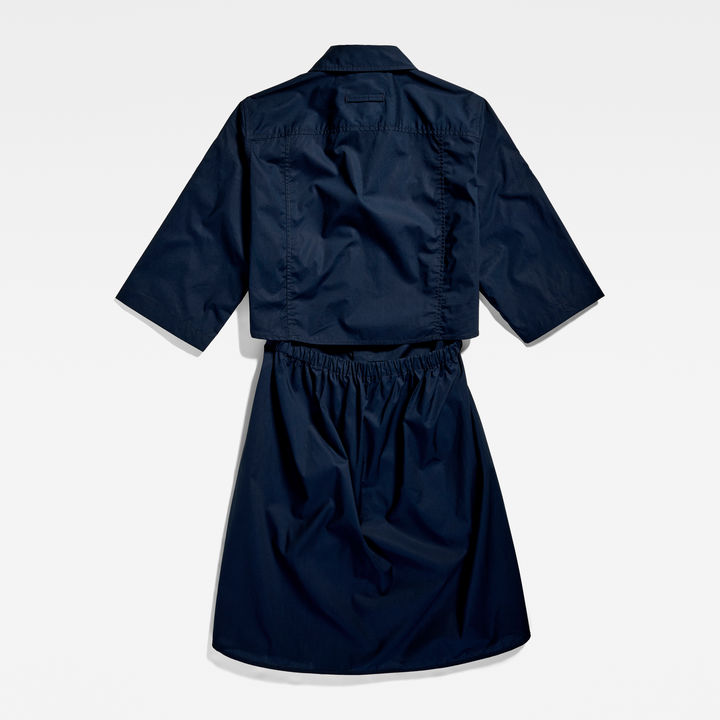 Open Back Blousejurk Donkerblauw G STAR BE