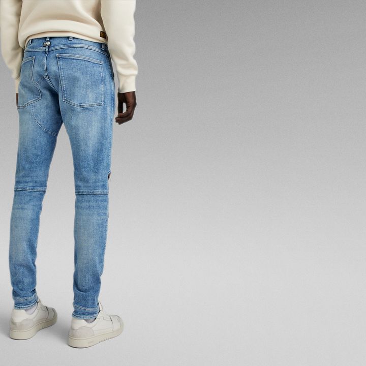 5620 3D Zip Knee Skinny Jeans