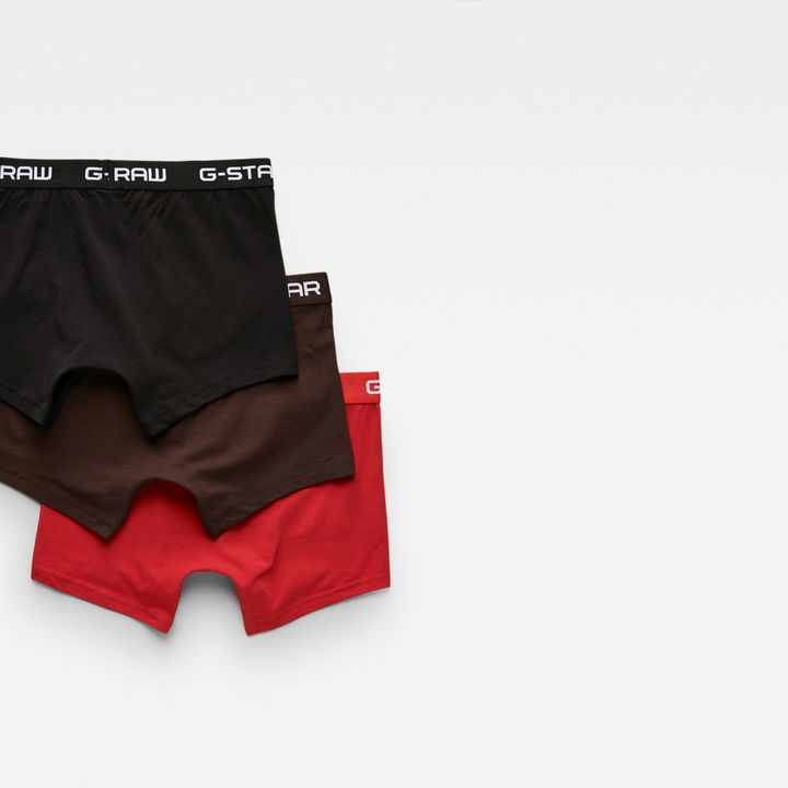 Paquete de tres calzoncillos Classic Color Rojo G STAR ES
