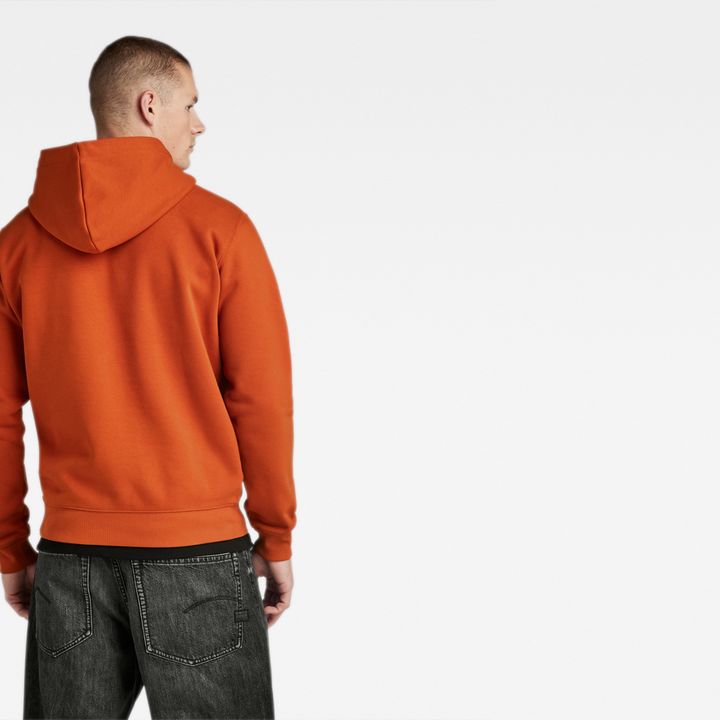 Dotted Hooded Sweater Orange G STAR GB