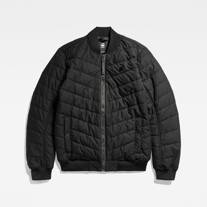 G STAR Men Padded Bomber Jacket Black Size S
