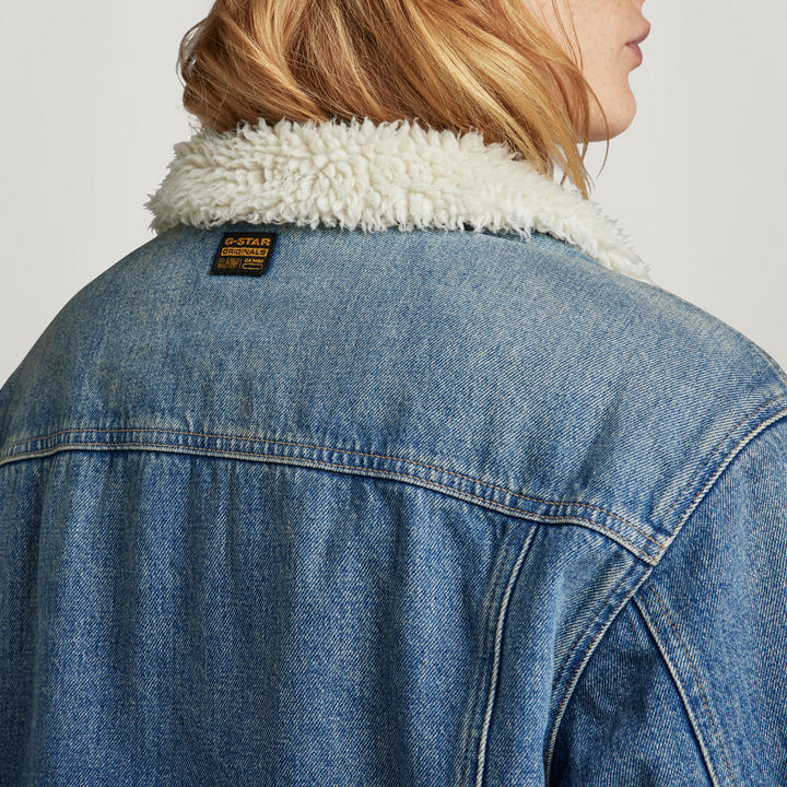Wool lined denim jacket womens cheap