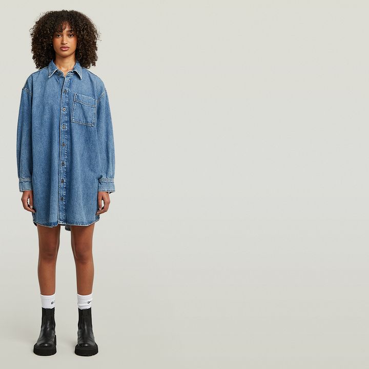 G star raw denim dress outlet