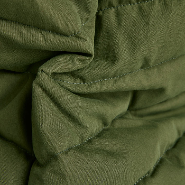 Fox chunk olive quilted jacket sales