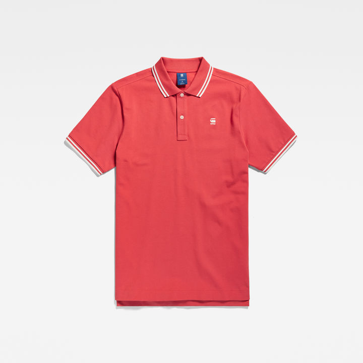 Dunda Slim Stripe Polo Red G STAR NL